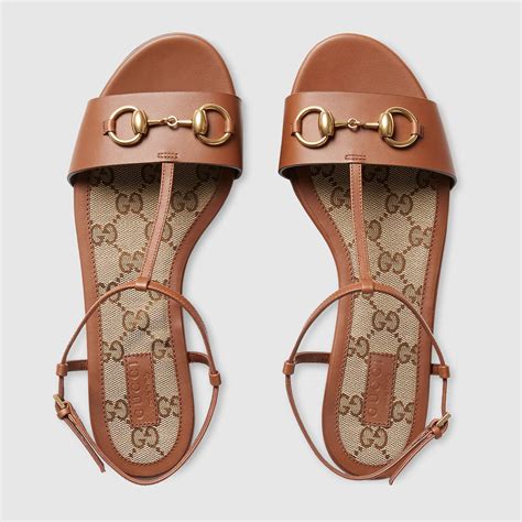 gucci t strap sandal|gucci jolie denim flats sandals.